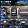 Car Radio Stereo for Ford F150 2015-2020 Radio Upgrade 8Core Wireless Carplay Android Auto 12.1 Inch IPS Touch Screen Car Stereo with Bluetooth WiFi DSP GPS Navigation FM/RDS Backup Camera SWC view 2