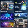 Car Radio Stereo for Ford F150 2015-2020 Radio Upgrade 8Core Wireless Carplay Android Auto 12.1 Inch IPS Touch Screen Car Stereo with Bluetooth WiFi DSP GPS Navigation FM/RDS Backup Camera SWC view 3