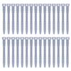 30Pcs Silicone Zip Ties Rubber Cable Ties 4.5 inch Reusable Zip Ties Elastic Cable Organizer for Wire Management (Grey) view 1