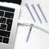 30Pcs Silicone Zip Ties Rubber Cable Ties 4.5 inch Reusable Zip Ties Elastic Cable Organizer for Wire Management (Grey) view 4