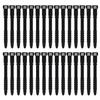 30Pcs Silicone Zip Ties Rubber Cable Ties 4.5 inch Reusable Zip Ties Elastic Cable Organizer for Wire Management (Black) view 1
