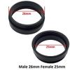 Lab Microscope Accessories 25mm 26mm M26 M25 Microscope Objective Lens Adapter(Female 25 Male 26mm) view 2