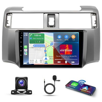 9 Inch Android 13 Car Stereo for Toyota 4Runner 2009-2019 IPS Touch Screen Double Din Car Radio Receiver w/Wireless Carplay Android Auto GPS Navigation Bluetooth WiFi SWC BT Backup Camera Mic, 2+32G