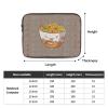10 Inch Laptop Sleeve Bag Waterproof Shockproof Laptop Case Bags Egg Cup Noodle Ramen Computer Skin Bags Lightweight Tablet Carrying Case view 4