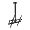 Ceiling TV Mount Bracket for 32-55 Inch Flat Panel Displays, Adjustable Telescopic Length, Max Load 110lbs, 0.5-1.5m, White & Black(0.51m) view 1