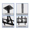 Ceiling TV Mount Bracket for 32-55 Inch Flat Panel Displays, Adjustable Telescopic Length, Max Load 110lbs, 0.5-1.5m, White & Black(0.51m) view 4