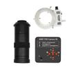 Lab Microscope Accessories 38MP 1080P HDMI Video Microscope Camera 130X 2000X 250X Adjustable Zoom C Mount Lens 56 LED Ring Light for CPU PCB Soldering(38MP 10-250X C Mount) view 4