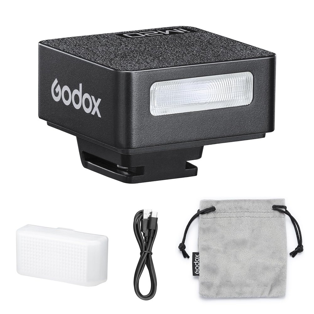 Godox Flash Godox iM20 Mini Flash Camera Flash with iM20DF White Diffuser - Black Color