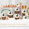 Entallor 6 Pack Disposable Cameras Bulk for Wedding, Golden Rose Single-Use 35mm Film Disposable Camera with Flash, ISO 400 17 Exposures for Outdoor Travel Gathering Anniversary Birthday Party Supply view 2