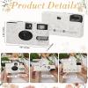 Entallor 6 Pack Disposable Cameras Bulk for Wedding, Golden Rose Single-Use 35mm Film Disposable Camera with Flash, ISO 400 17 Exposures for Outdoor Travel Gathering Anniversary Birthday Party Supply view 4