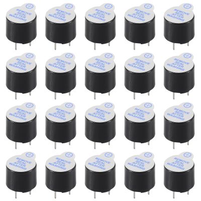 20PCS 5V Active Buzzer Magnetic Long Continous Beep Tone Alarm Ringer 12x9.5mm Mini Active Piezo Buzzers, for Arduino