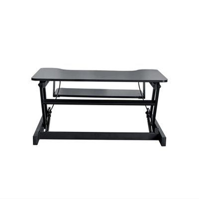 ADPVRLUQ Height Adjustable Sit-Stand Desk Lift Foldable Note Stand with Keyboard Tray Notebook/Monitor Stand