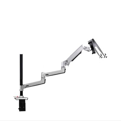 ADPVRLUQ V63CT Aluminum Desktop Mounted Two-in-One Laptop Stand Monitor Stand Mounted Extra Long Arm Full Motion Laptop Stand(XSJ8013CTS-450)