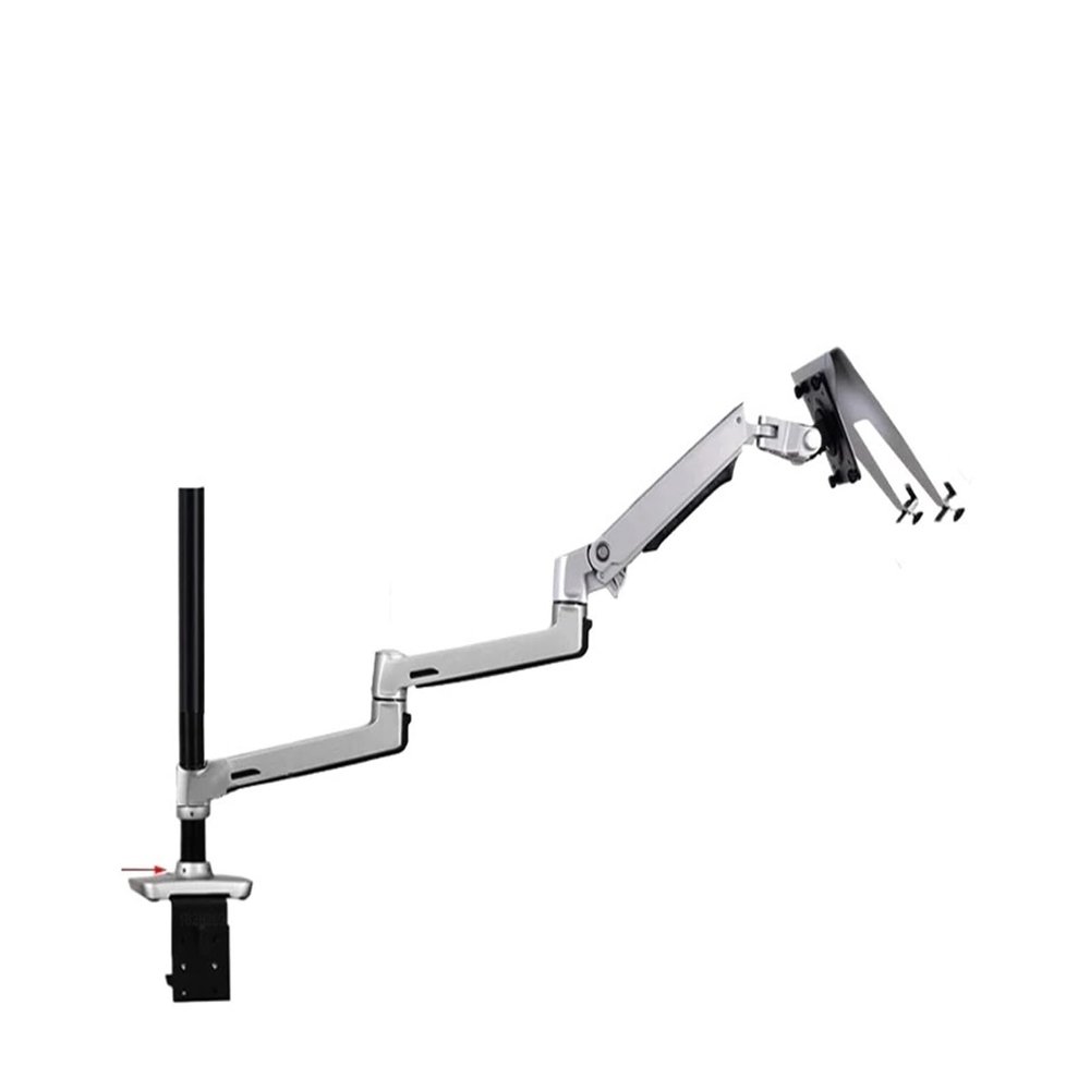 ADPVRLUQ V63CT Aluminum Desktop Mounted Two-in-One Laptop Stand Monitor Stand Mounted Extra Long Arm Full Motion Laptop Stand(XSJ8013CTS-450)