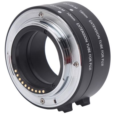 10mm 16mm Macro Autofocus Close Up Extension Tube Adapter Set, Compatible with Fuji X Mount Mirrorless Camera, Gold Plated Contacts for Excellent Metering, Reduce Shortest