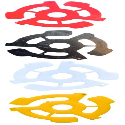 45 RPM Record Adapter Insert, Vinyl Center Hole Adapters, 4 Colors, 4-Pack (1)