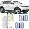 Hongtop GPS Car Tracker, Tracker Device for Vehicles,No Monthly Fee Car GPS Tracker Work with Apple Find My(iOS Only),Mini Hidden Car Tracker with Magnetic Case (White,2PCS) view 1