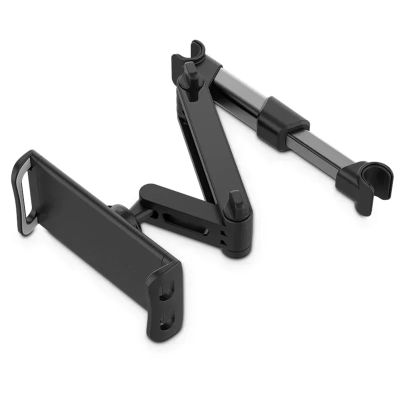 lISusanll Universal Car Back Seat Headrest Mount Holder - 360 Rotation Mini Tablet & Phone Holder for Auto Use(Black Telescopic)