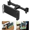 lISusanll Universal Car Back Seat Headrest Mount Holder - 360 Rotation Mini Tablet & Phone Holder for Auto Use(Black Telescopic) view 2