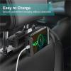 lISusanll Universal Car Back Seat Headrest Mount Holder - 360 Rotation Mini Tablet & Phone Holder for Auto Use(Black Telescopic) view 4