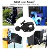 RiToEasysports Universal Tablet Mount Adapter, Rubber and Nylon Construction, 1-2.1 Inch Diameter Compatibility, Ball Head Design view 2