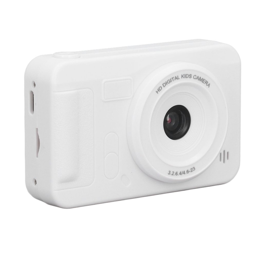 40MP Digital Camera, 1080P Kids Digital Camera, Point and Shoot Camera with 8X Zoom, Anti Shake Compact Small Travel Camera for Beginner (White)