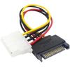 1pcs 15 Pin Sata Male to Molex IDE 4 Female Cable Adapter Power 20cm New 2025 for Arrival High for Reliable Electronic Component, Precision, Stable Performance view 1