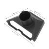 Satellite Pipe Adapters Pole Mount Kit with Reinforcement Structure Aluminum Alloy for Gen 3 Mount Pipe Adapters Kit (Black) view 2