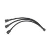 BOXUWFO HONGP PC Fan Splitter 4 Pin Fan Splitter Cable PC Case Fan Header Splitter for Computer 4 Pin or 3 Pin Cooling Fan(1 to 3) view 1