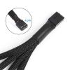 BOXUWFO HONGP PC Fan Splitter 4 Pin Fan Splitter Cable PC Case Fan Header Splitter for Computer 4 Pin or 3 Pin Cooling Fan(1 to 3) view 3