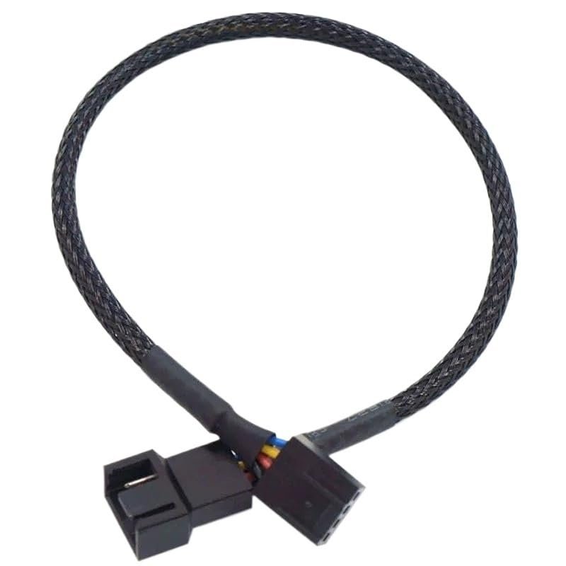 BOXUWFO HONGP 2/3 /4 Way 4-Pin PWM Fan Splitter Cable Sleeved Braided Adapter Computer PC Fan Power Extension Cable Converter 0.25m 0.6m 0.8m(1 Way (42cm))