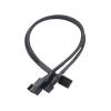 BOXUWFO HONGP 2/3 /4 Way 4-Pin PWM Fan Splitter Cable Sleeved Braided Adapter Computer PC Fan Power Extension Cable Converter 0.25m 0.6m 0.8m(1 Way (42cm)) view 4