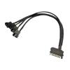 BOXUWFO HONGP Computer Cooling Fan Cable Splitter Converter 1 in 4 Out Motherboard Extension Wire to 4 Pin 3Pin Extend Cord Adapter view 1