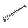 BOXUWFO HONGP Computer Cooling Fan Cable Splitter Converter 1 in 4 Out Motherboard Extension Wire to 4 Pin 3Pin Extend Cord Adapter view 3