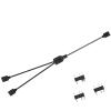 BOXUWFO HONGP 3Pin Extension Cable Adapter 30cm 1 to 1 2 3 4 5 12v 4pin Motherboard RGB SYNC Splitter(12V 4pin 1 to 2) view 3