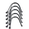 BOXUWFO HONGP 4 Pin Extension Fan Extension Cable Y Splitter Cable 4 Pin to 3/4 Pin Cable CPU PC Case Fan Extension Adapter Cable(2PCS Black) view 2