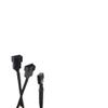 BOXUWFO HONGP 4 Pin Extension Fan Extension Cable Y Splitter Cable 4 Pin to 3/4 Pin Cable CPU PC Case Fan Extension Adapter Cable(2PCS Black) view 3