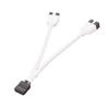 BOXUWFO HONGP 12cm Motherboard 9pin Extension Cable Adapter USB Header Splitter Female 1 to 2 Male Desktop 9-Pin USB2.0 HUB Connector 1pc view 1