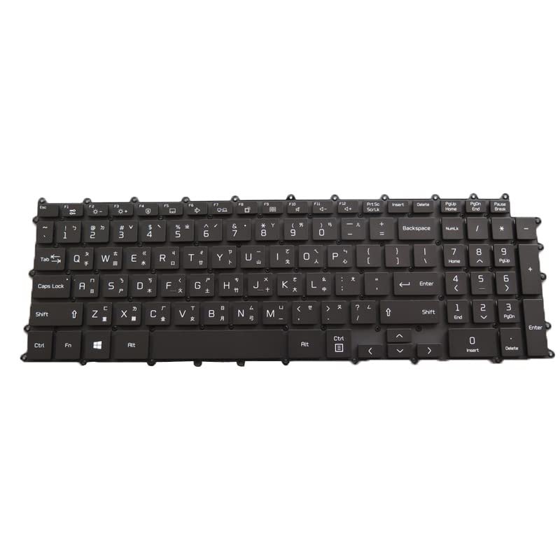 Laptop Backlit Keyboard for LG 17Z90Q-R.AAB8U1 17Z90Q-R.AAS8U1 17Z90Q-R.APB9U1 Traditional Chinese TW Black No Frame New