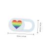 Angoily 3pcs Heart Pattern Webcam Cover Slide for Tablet and Laptop Anti-Hacking Privacy Protection Colorful Material Easy to Install Webcam Shield for Family and Friends view 2