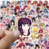 100Pcs Anime Girl Stickers for Laptops,Cartoon Hot Girl Stickers for Teens Adults,Kawaii Sexy Lady Decals for Water Bottles Hydroflask Scrapbooking Journaling view 2