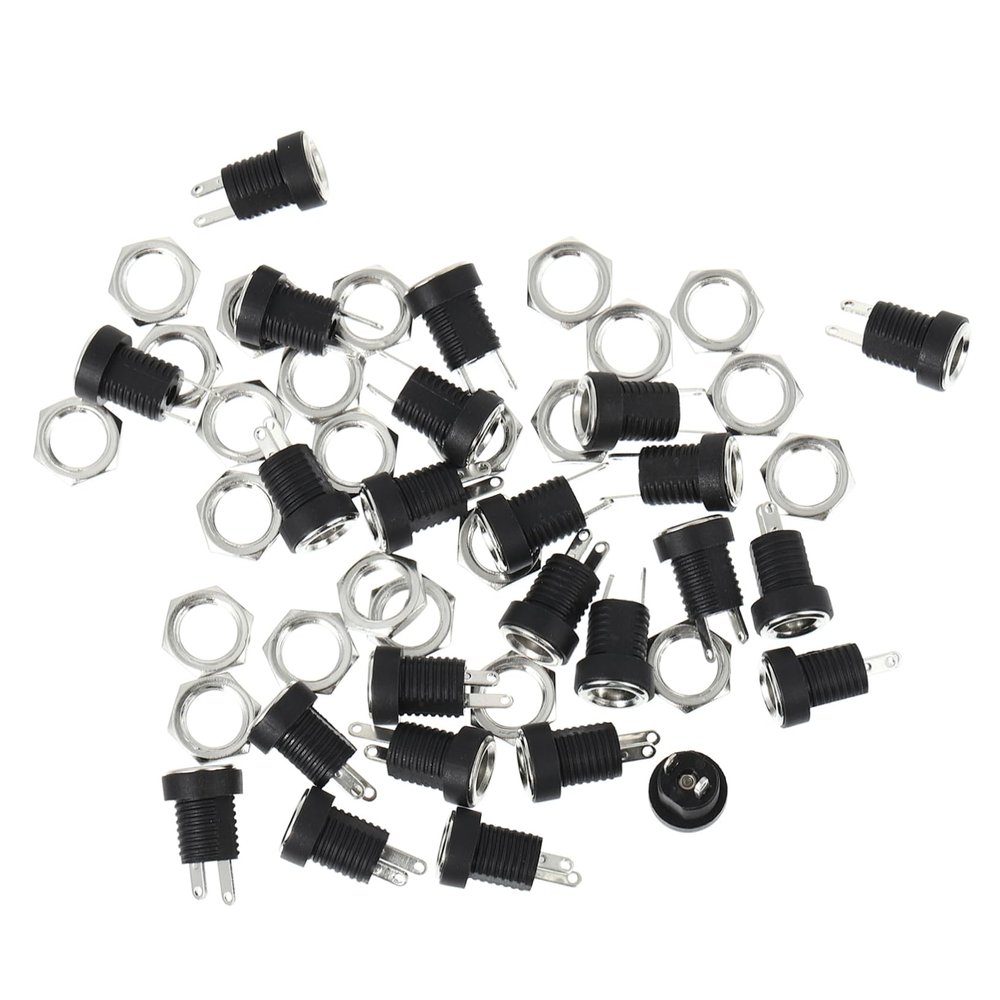 Angoily 1bag Power Socket Female Panel Mount Adapter Compatible with Plugs for Home Appliances Electronic Devices and Security Equipment