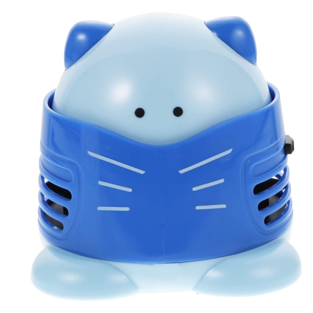 Angoily Mini Desktop Vacuum Cleaner Cartoon Cat Design USB-Powered Dust Collector for Desk Efficiently Picks up Dust and Crumbs Durable and Low Noise for Supplies