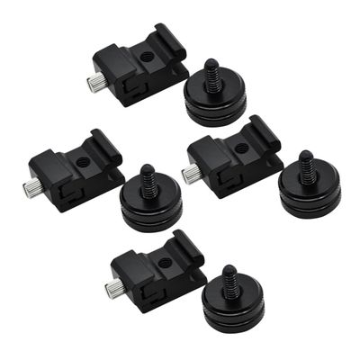 Gadpiparty 8pcs Professional Cold Shoe Mount Adapter for DSLR Camera Rig Flash Hot Shoe Mount