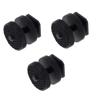 DOITOOL 3pcs Cold Shoe Mount Screw Adapter for Flash Holder Tripod Accessory Camera Rig Mount