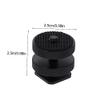 DOITOOL 3pcs Cold Shoe Mount Screw Adapter for Flash Holder Tripod Accessory Camera Rig Mount view 2