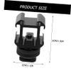 Housoutil Interface Multi-Functional Camera Accessory Sturdy Aluminum Alloy Base view 3