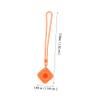 Gadpiparty 2pcs Scratch Protective Case for Lightweight Silicone Lanyard Covers for Keychain Pet Collars and Backpacks Wear-Resistant and Portable Tracking Random Color view 2