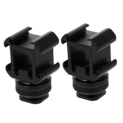 Angoily 2sets Professional Video Light Adapter Hot Shoe Mounts for Camera Replacement Hot Shoe Mount