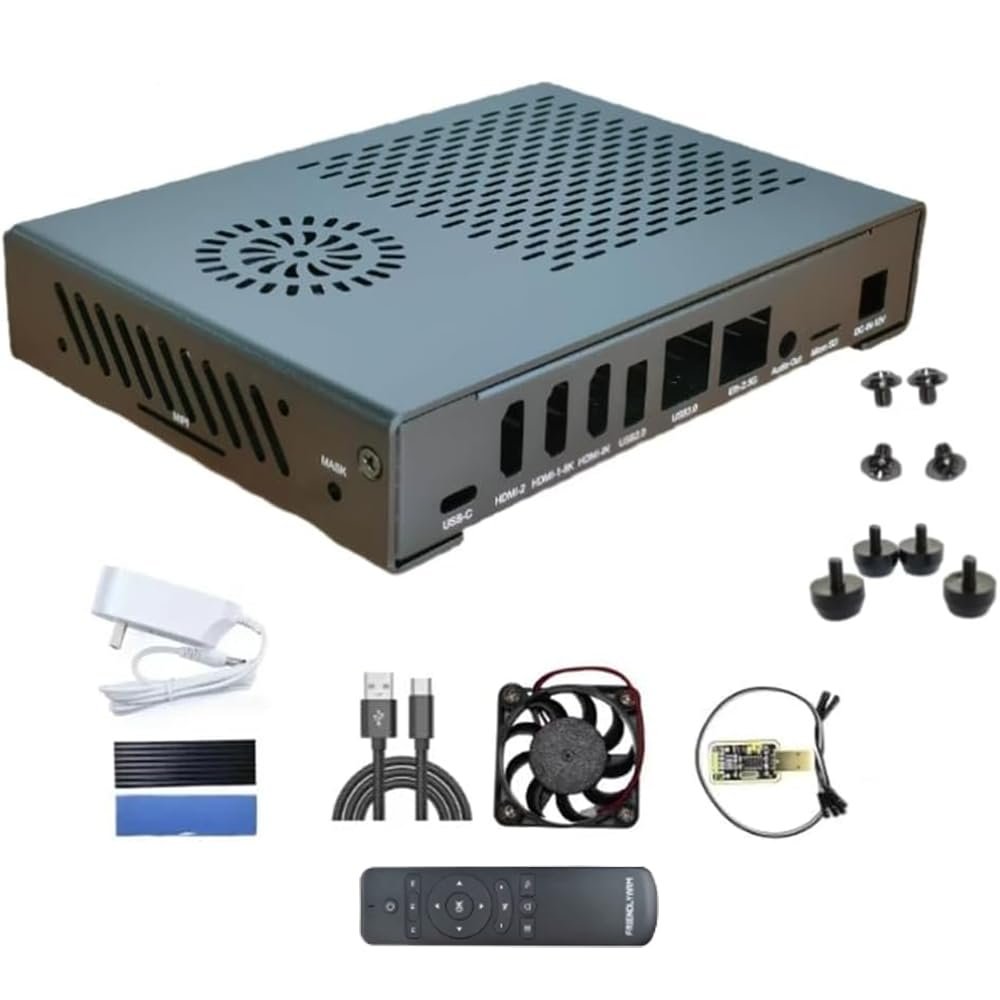 FriendlyELEC CM3588 NAS Kit Metal Case with Proper Custom-Made Aluminum Material (Metal Case Kit)